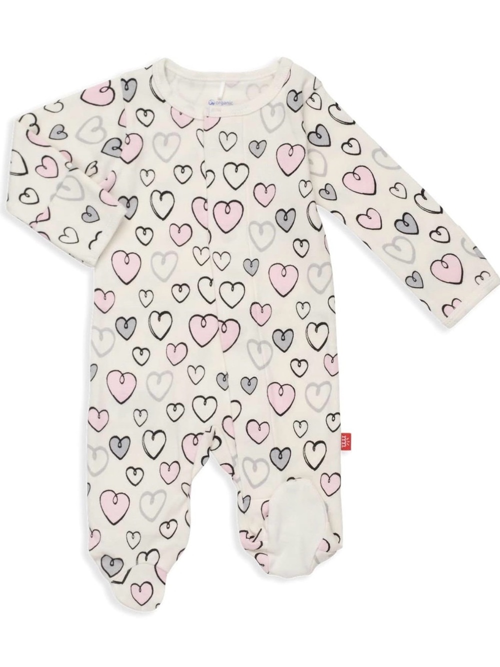 Magnetic Me 100% Organic Cotton Magnetic Baby Footie Pajama
